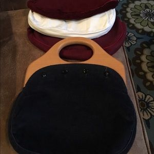 Vintage Changeable Button Cover Purse